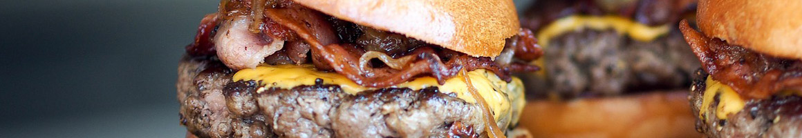 Eating Burger at The Green Line Grill restaurant in Colorado Springs, CO.